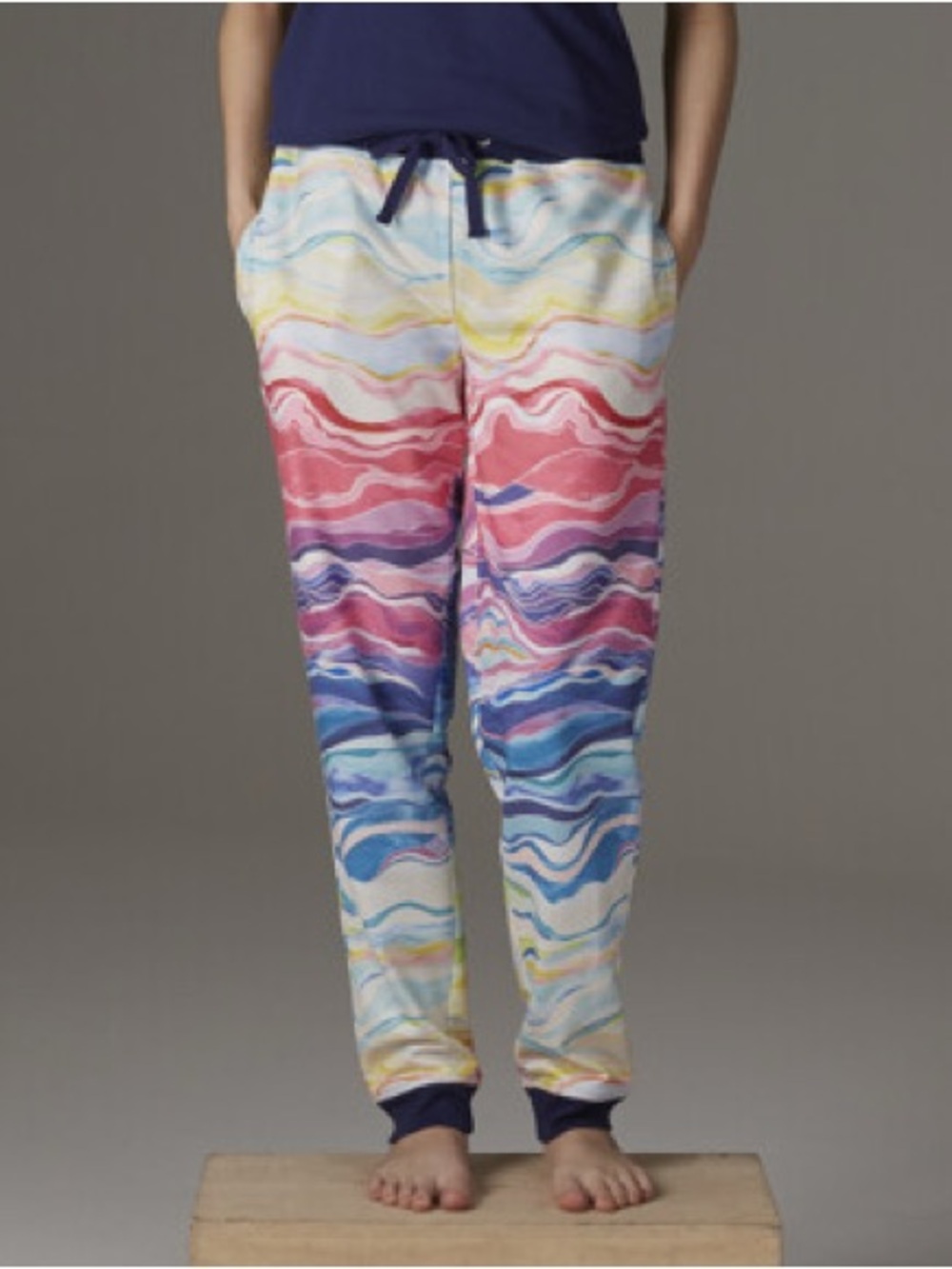 Erin Condren Multicolor Women’s Sweatpants Pattern Layers Colorful Size XL NWT